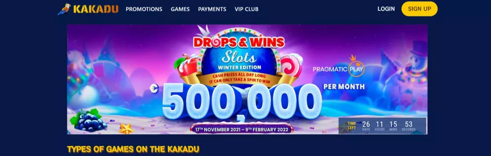 Kakadu Casino Bonus 100% bis zu 500 Euro